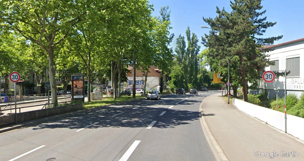 Tempo 30 in Freiburg im Breisgau
