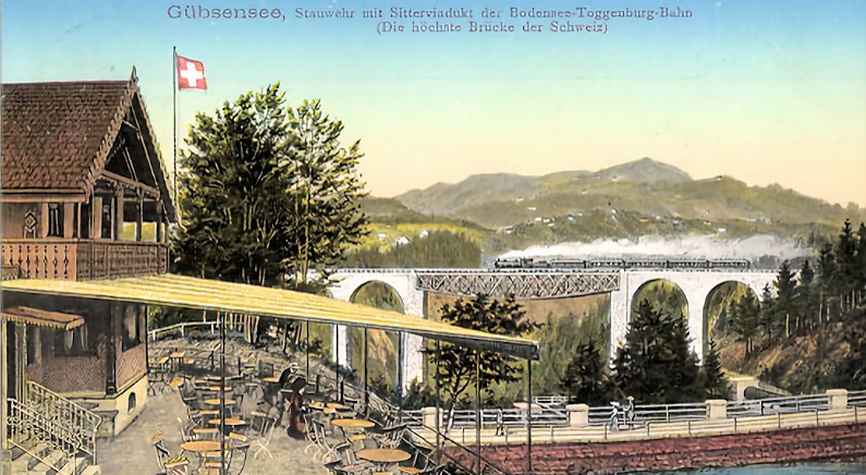 Gübsensee-Staumauer vor 100 Jahren